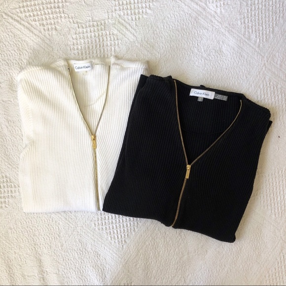 Calvin Klein Sweaters - Calvin Klein Set of Two Zip Up Sweaters